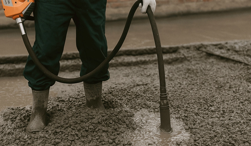Бетононасос и глубинный вибратор в комплекте при заказе бетона